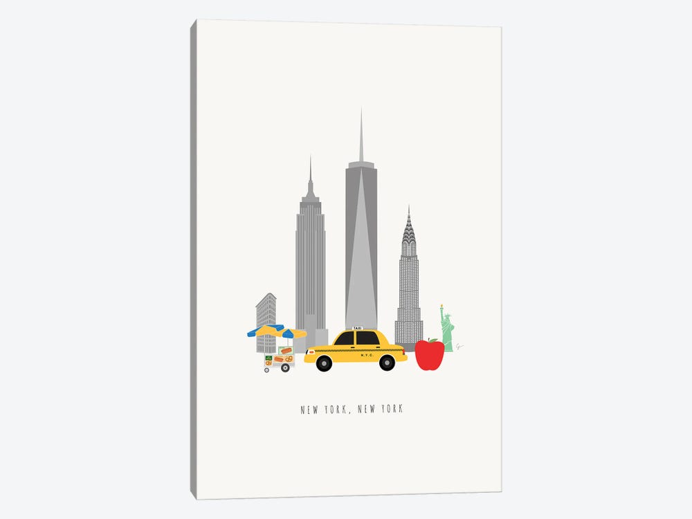 NYC Skyline by Lyman Creative Co. 1-piece Art Print