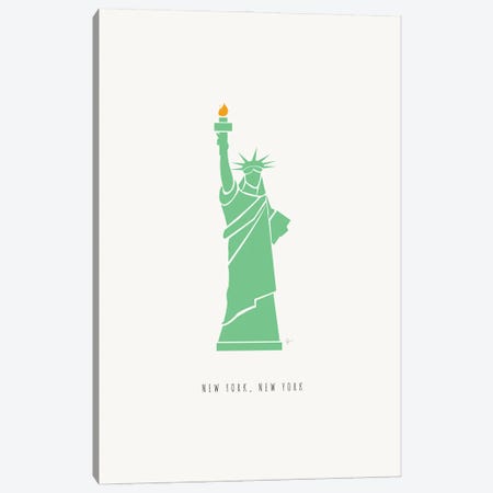 NYC Statue Of Liberty Canvas Print #ELY195} by Lyman Creative Co. Canvas Art Print