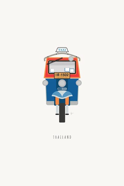 Thailand: Thailand Tuk Tuk by Lyman Creative Co.
