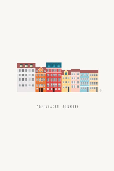 Denmark: Nyhavn II, Copenhagen, Denmark South by Lyman Creative Co.