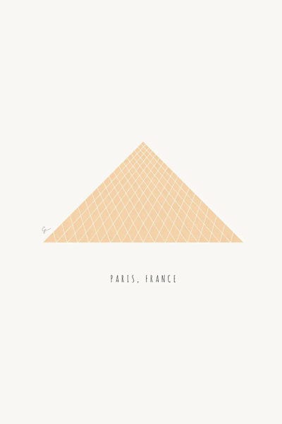 Paris Typography: Louvre, Paris, France by Lyman Creative Co.