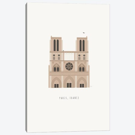 Paris, France Cathedral Canvas Print #ELY205} by Lyman Creative Co. Art Print