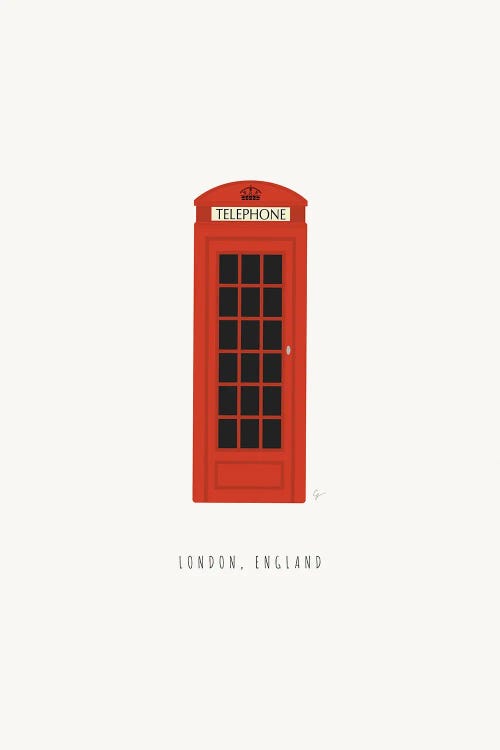 London Phone Booth by Lyman Creative Co.  wall art