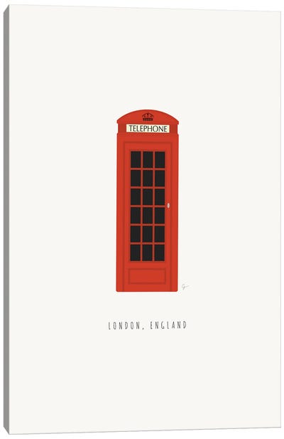 London Phone Booth Canvas Art Print - Daydream Destinations