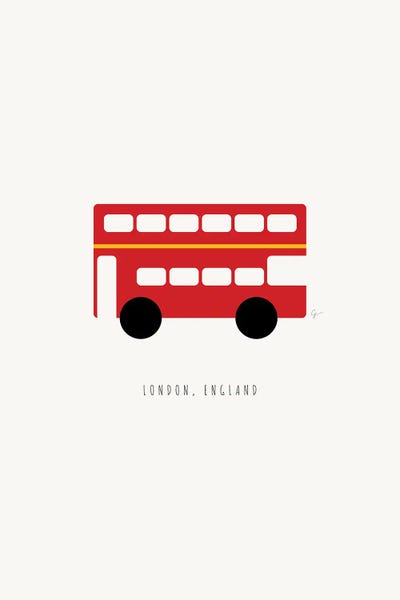 London Red Bus by Lyman Creative Co. acrylic art print