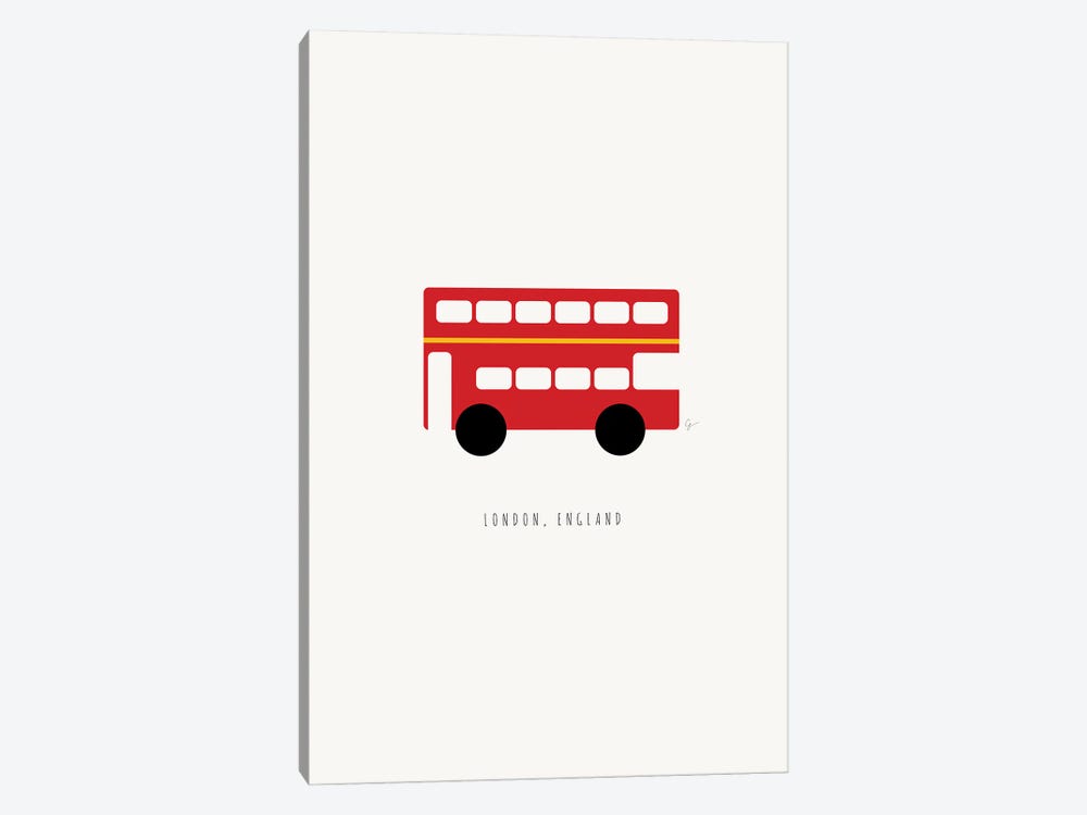London Red Bus by Lyman Creative Co. 1-piece Canvas Print