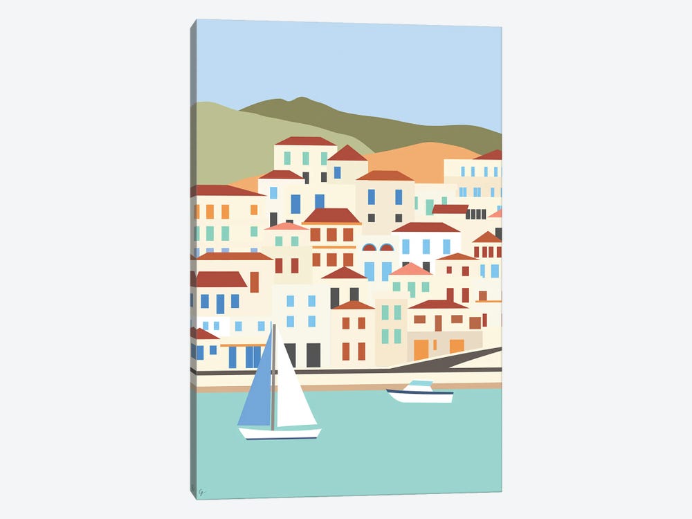 Batsi, Andros, Greece by Lyman Creative Co. 1-piece Canvas Art Print