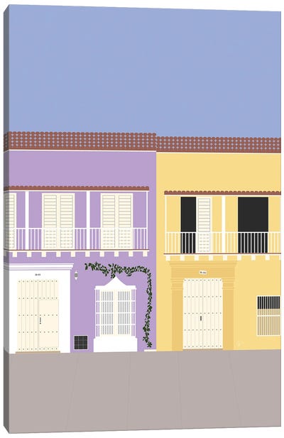 Old Town Cartagena, Colombia Canvas Art Print