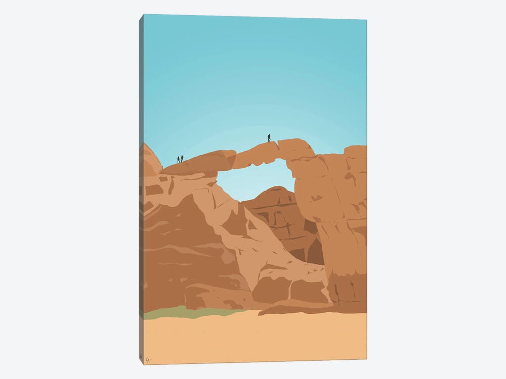 Burdah Rock Bridge, Wadi Rum Desert by Lyman Creative Co. 1-piece Canvas Print
