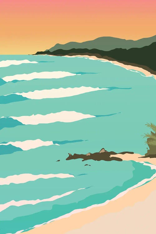 Malpais, Costa Rica At Sunset by Lyman Creative Co. wall art