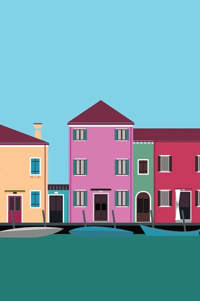 Burano: Colorful Burano, Italy by Lyman Creative Co.