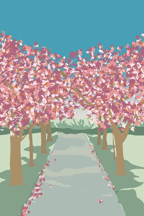 Cherry Blossoms In Battersea Park, London by Lyman Creative Co. wall art