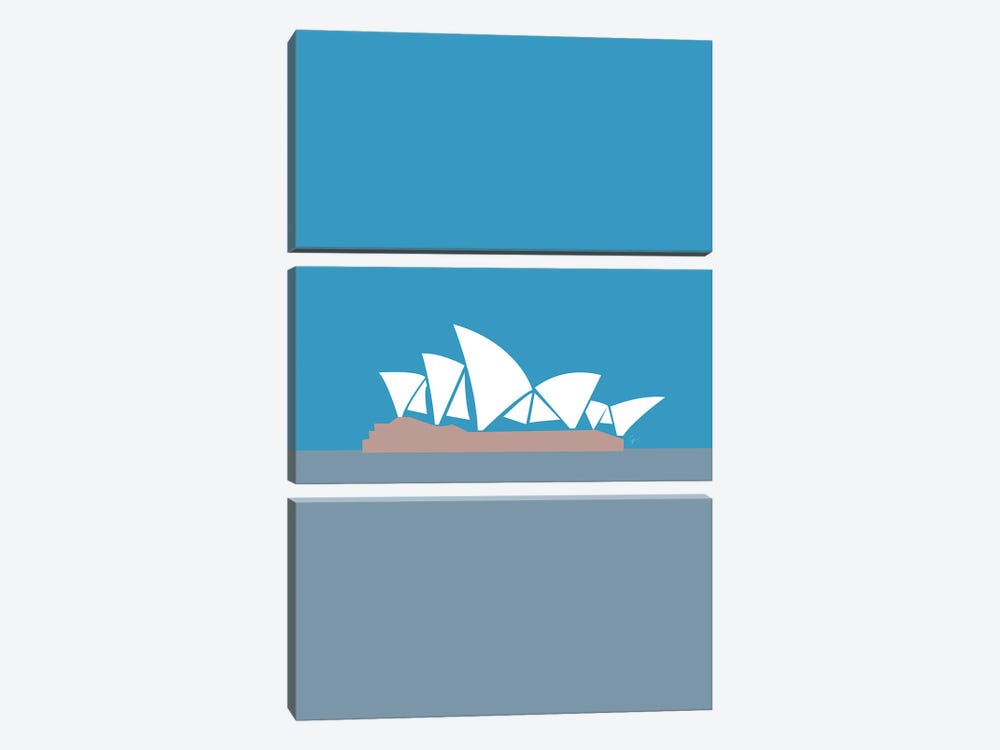 Sydney Opera House, Australia by Lyman Creative Co. 3-piece Canvas Print