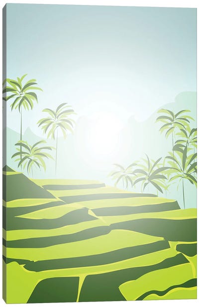 Tegalalang Rice Terraces, Bali, Indonesia Canvas Art Print - Lyman Creative Co