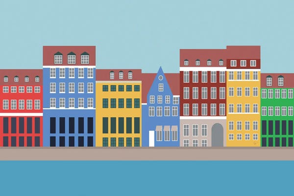 Denmark: Nyhavn, Copenhagen, Denmark North by Lyman Creative Co.