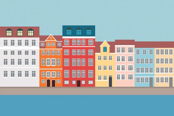 Denmark: Nyhavn, Copenhagen, Denmark South by Lyman Creative Co.