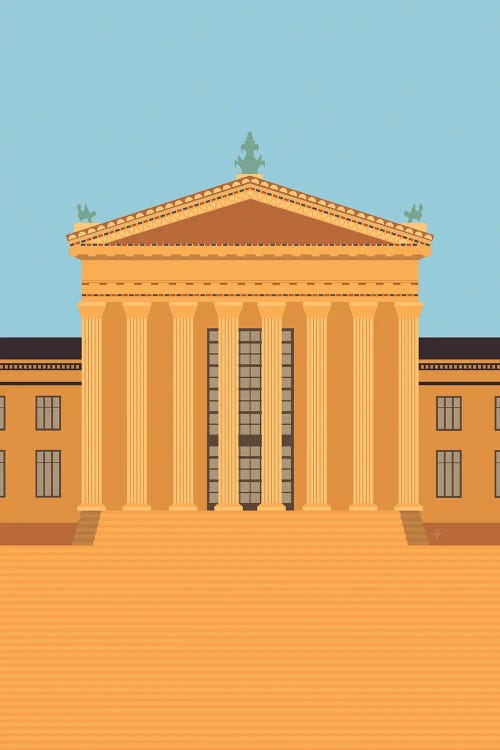 Philadelphia Museum, Pennsylvania, USA by Lyman Creative Co. wall art
