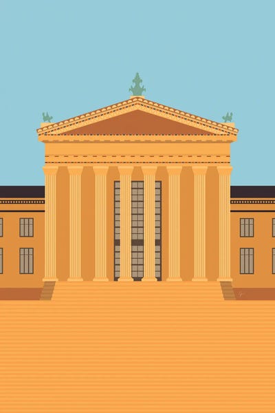 Philadelphia: Philadelphia Museum, Pennsylvania, USA by Lyman Creative Co.