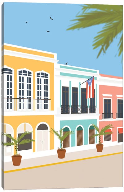 Old San Juan, Puerto Rico Canvas Art Print - Caribbean Culture