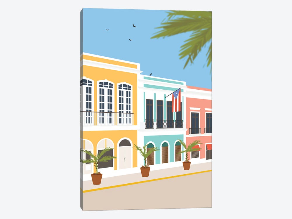 Old San Juan, Puerto Rico by Lyman Creative Co. 1-piece Canvas Print
