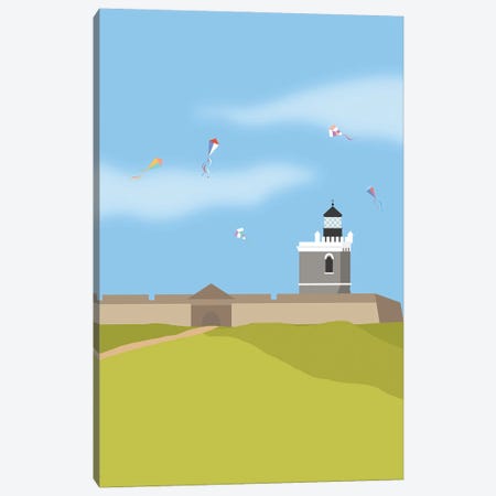 Lighthouse, El Morro, Puerto Rico Canvas Print #ELY62} by Lyman Creative Co. Canvas Wall Art