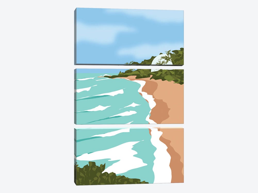 Domes Beach, Rincon, Puerto Rico by Lyman Creative Co. 3-piece Art Print