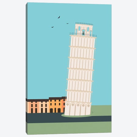 Leaning Tower Of Pisa, Italy Canvas Print #ELY66} by Lyman Creative Co. Canvas Print