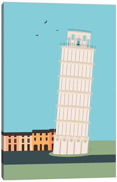 Leaning Tower Of Pisa, Italy Canvas Art Print - Leaning Tower of Pisa