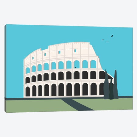 Colosseum, Rome, Italy Canvas Print #ELY68} by Lyman Creative Co. Canvas Artwork