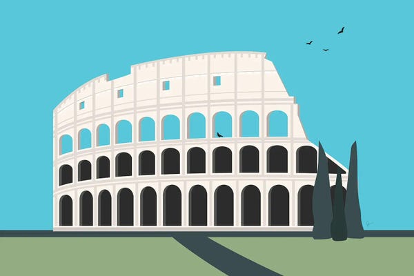 Ancient Ruins: Colosseum, Rome, Italy by Lyman Creative Co.