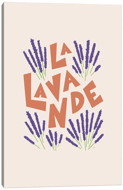 La Lavande French Lavender Canvas Art Print - Lyman Creative Co