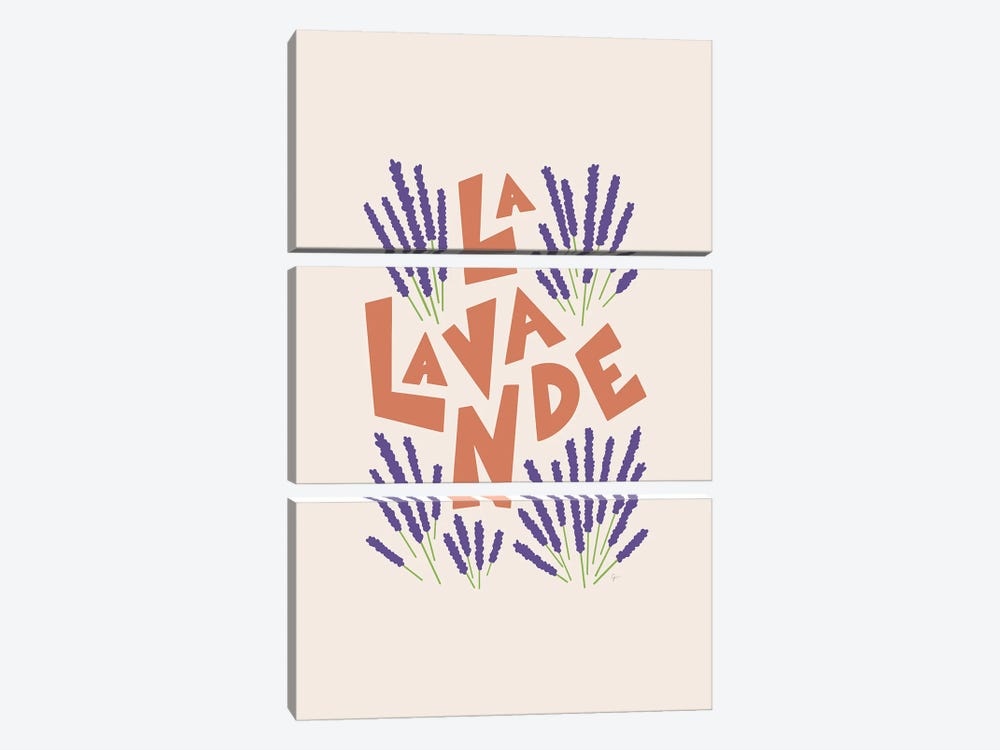 La Lavande French Lavender by Lyman Creative Co. 3-piece Canvas Wall Art
