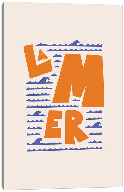 La Mer French Sea Canvas Art Print - Lyman Creative Co