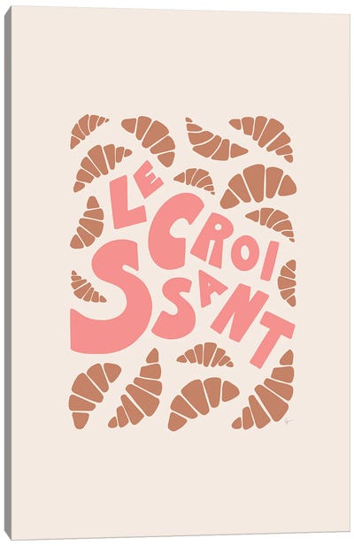 Le Croissant French Canvas Art Print - Lyman Creative Co