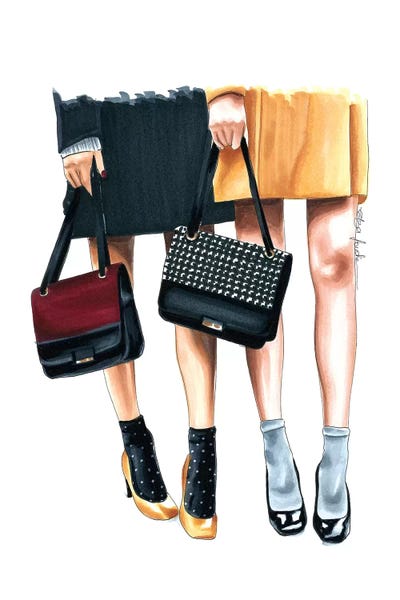 60's Outfit by Elza Fouche framed wall art