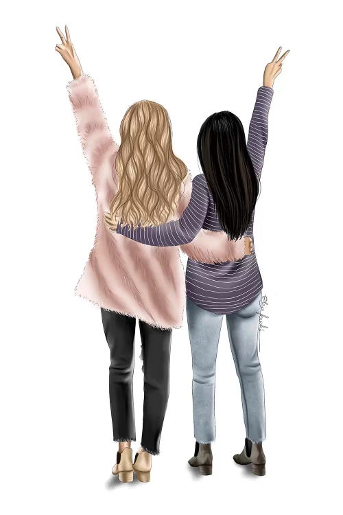 Friends by Elza Fouche wall art