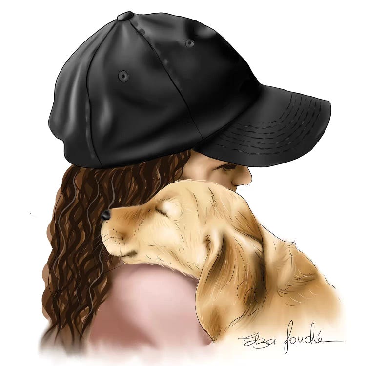 Me And My Puppy by Elza Fouche wall art