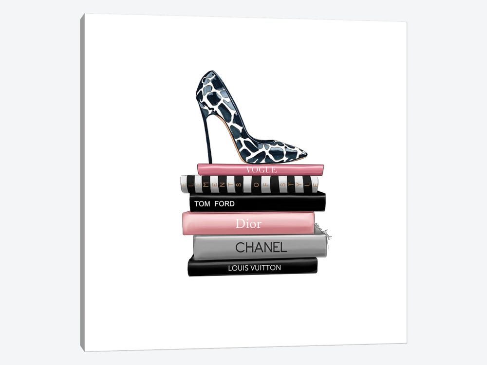 Books And Heels by Elza Fouche 1-piece Canvas Print