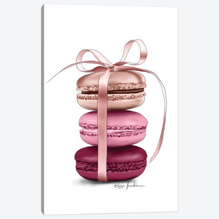 Macaroons Canvas Print #ELZ124} by Elza Fouche Canvas Wall Art