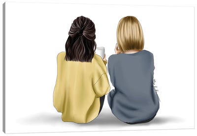 Mom And I Canvas Art Print - Unconditional Love