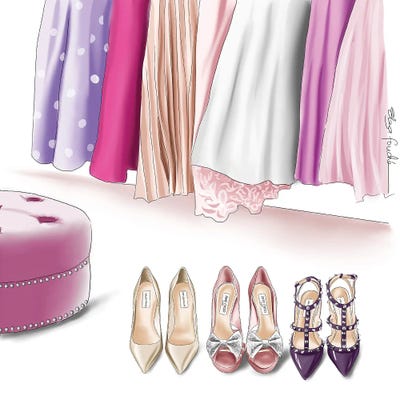 Wardrobe Goals by Elza Fouche framed wall art