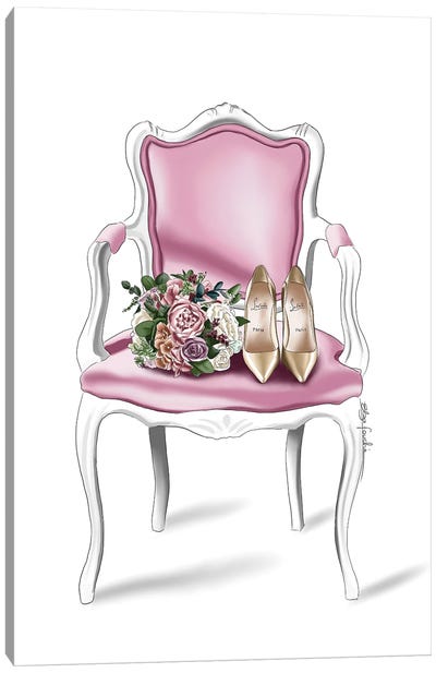 Bridal Chair Canvas Art Print - Elza Fouché
