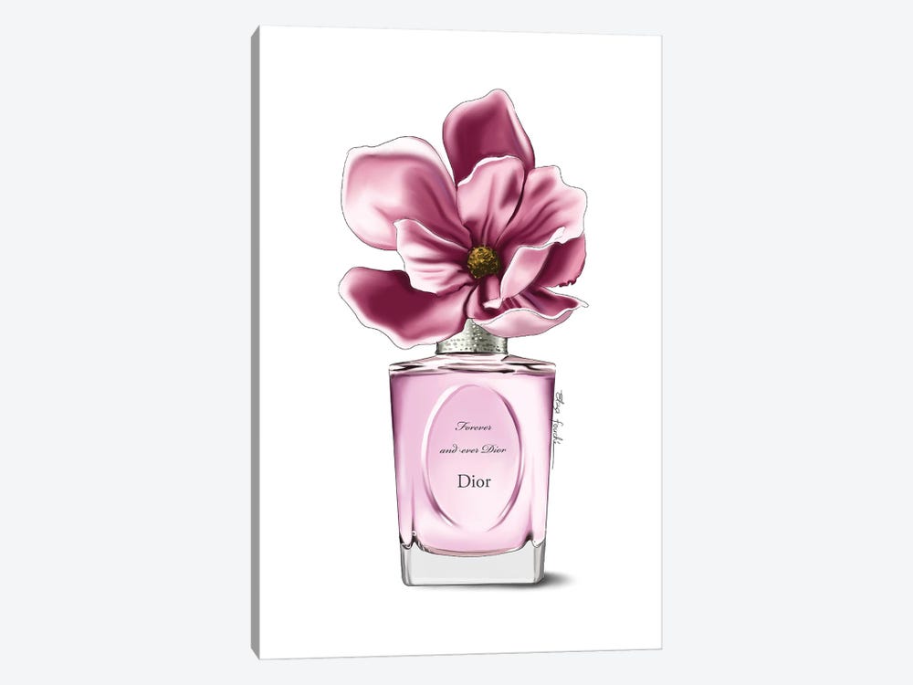 Dior Perfume & Magnolia by Elza Fouche 1-piece Canvas Artwork