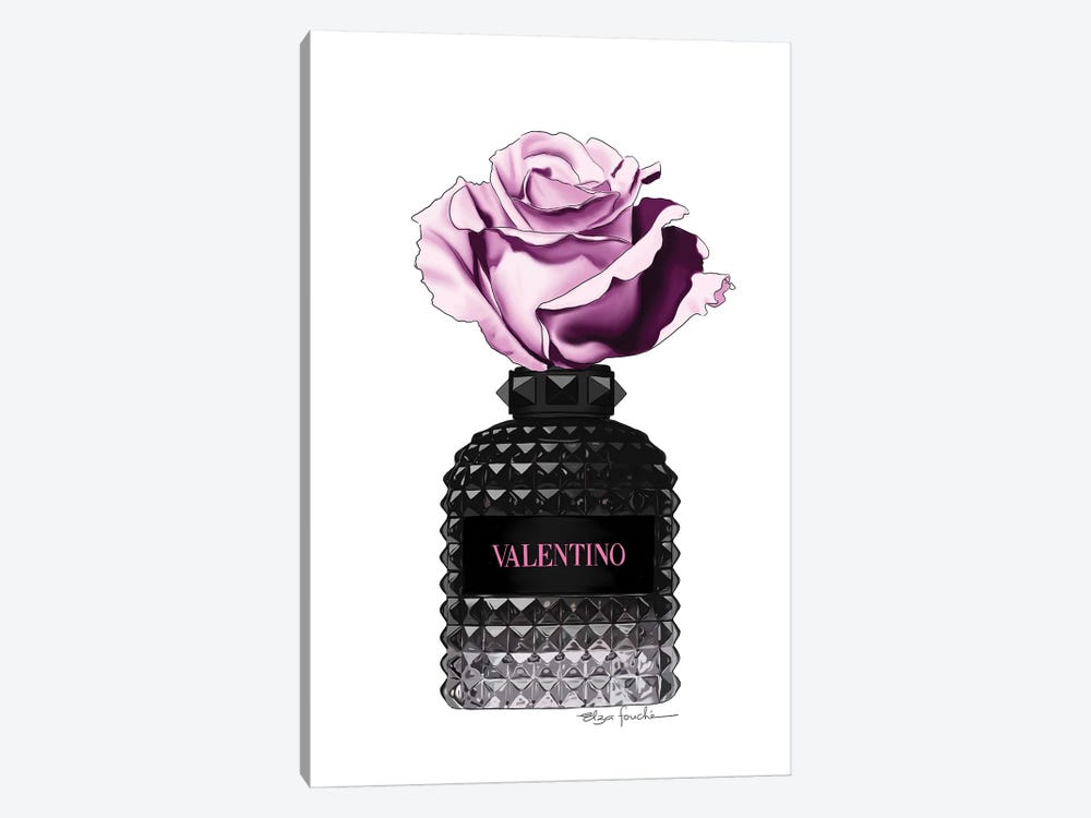 Valentino Perfume & Rose by Elza Fouche 1-piece Canvas Wall Art