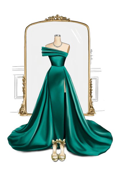 High Heels: Gown & Mirror by Elza Fouche