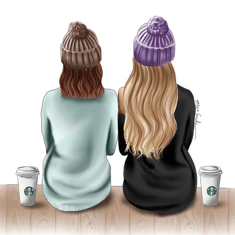 Besties & Starbucks Drinks