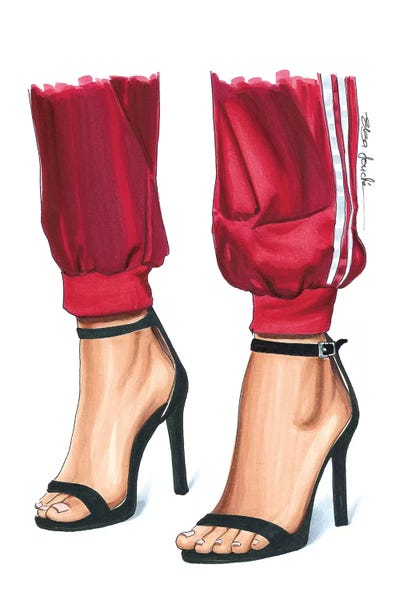 Casual Dressy by Elza Fouche framed wall art