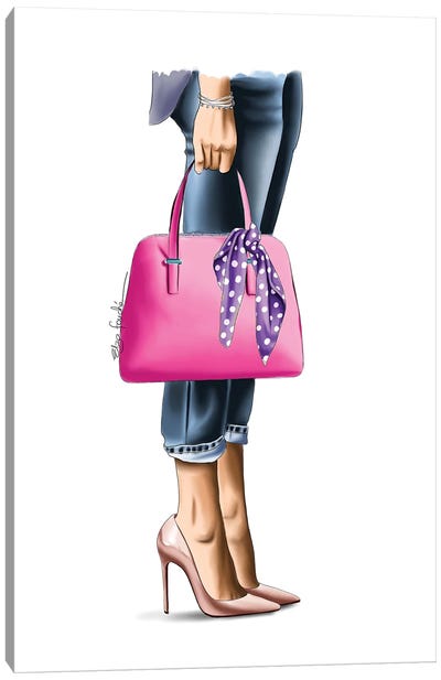 Pink Handbag Canvas Art Print - Elza Fouché