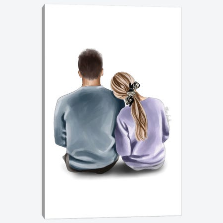 Together Forever Canvas Print #ELZ185} by Elza Fouche Canvas Artwork