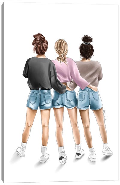 Casual Outfits Canvas Art Print - Middle School